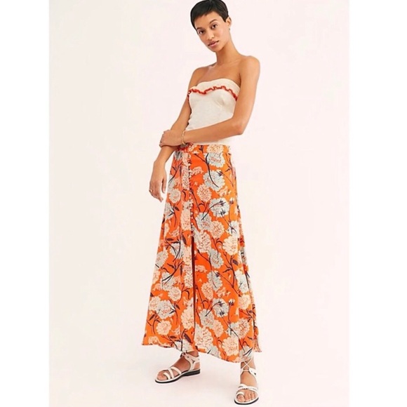 Free People Dresses & Skirts - Free People Sammy Button-down Skirt